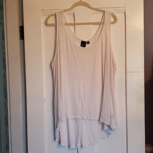 White High Low Tank Top